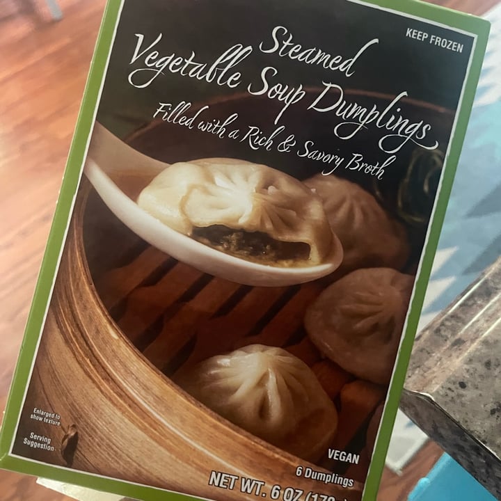 photo of Trader Joe's Steamed Vegetable Soup Dumplings 🥟 shared by @clarendiee on  11 Jul 2024 - review