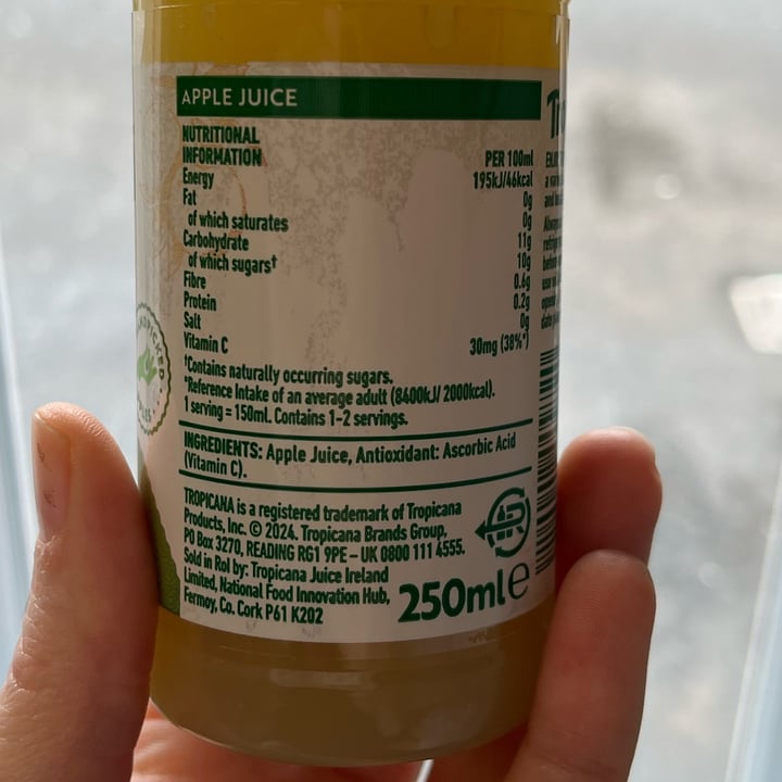 photo of Tropicana Orchard Apple Juice shared by @ameriamber on  25 Aug 2025 - review