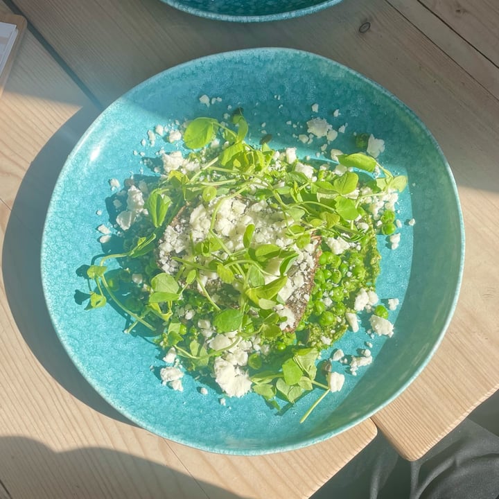 photo of The Paddle in The Forest Smashed Minted Peas on Nut & Seed Loaf shared by @thelondonvegan on  30 Sep 2025 - review