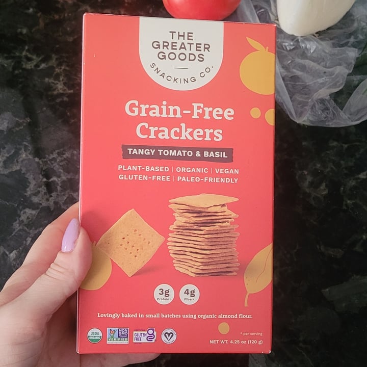 photo of the greater good Tangy Tomato & Basil Crackers shared by @yunafreya on  12 Sep 2023 - review