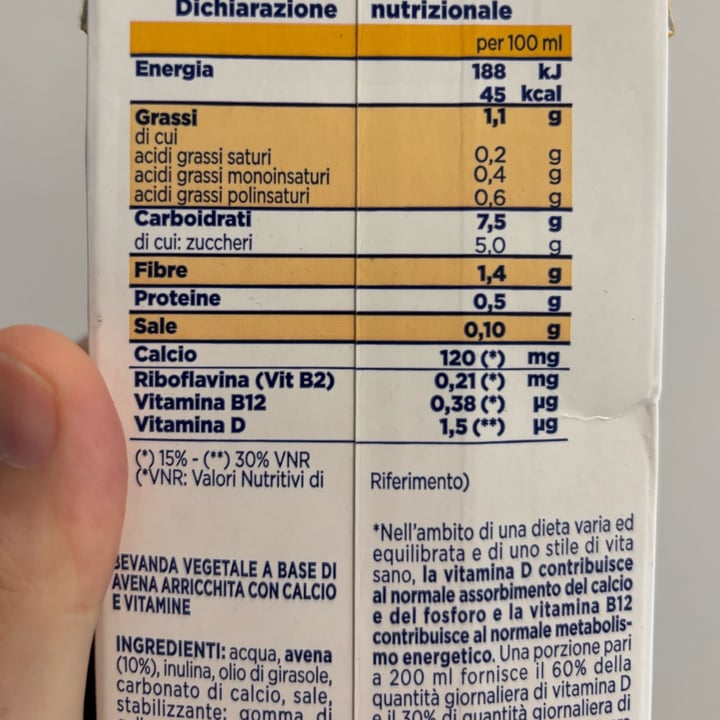 photo of Valsoia Latte avena shared by @franvegg on  09 Oct 2025 - review