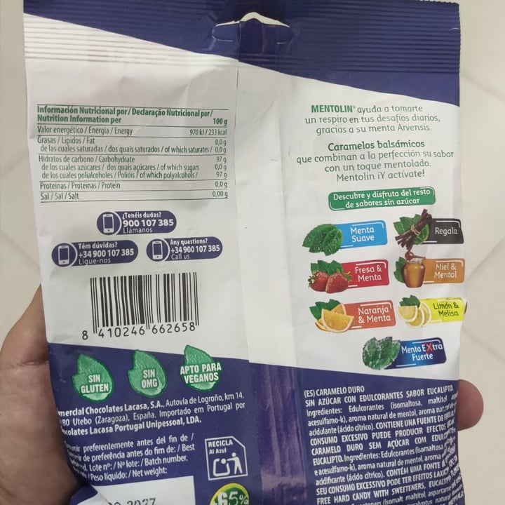 photo of Mentolin Eucaliptus sin azúcar shared by @kinggorilla on  15 Nov 2024 - review