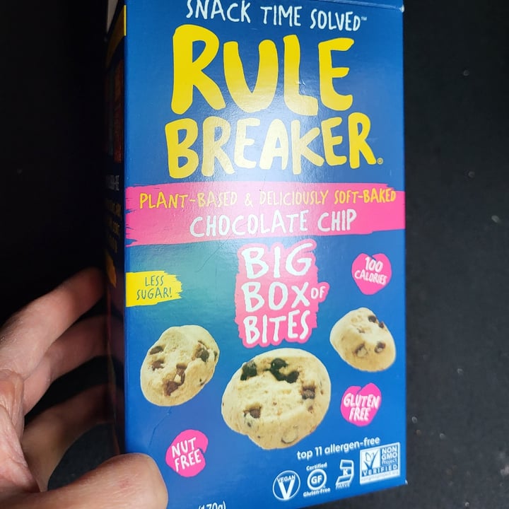 photo of Rule Breaker Snacks chocolate chip bites shared by @socalvegan on  13 Dec 2024 - review