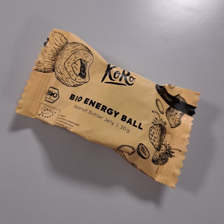 photo of Koro Bio Energy Ball Peanut Butter Jelly shared by @veggiemarti on  18 Feb 2024 - review