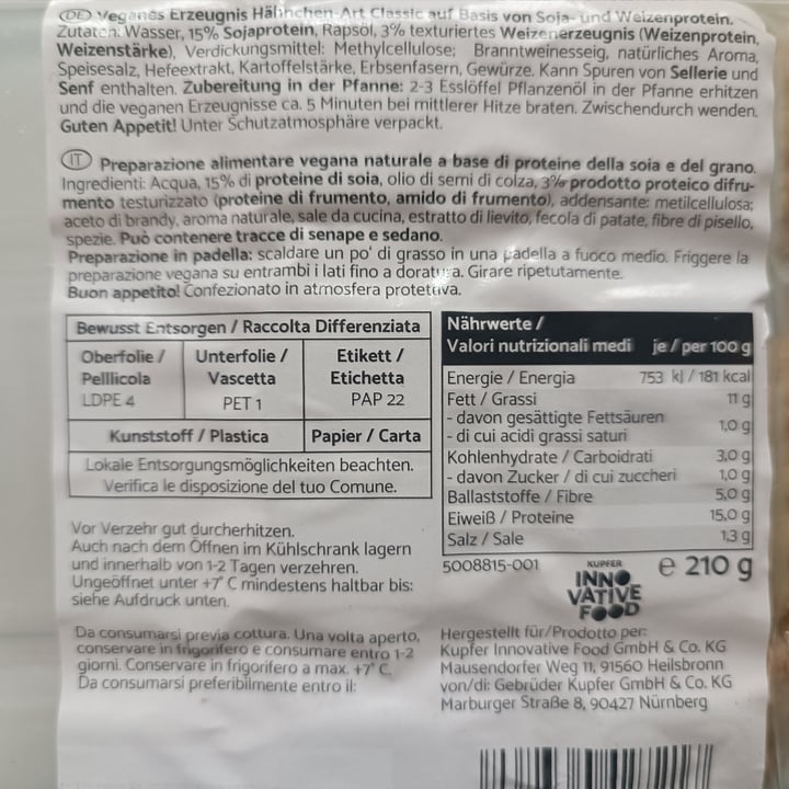 photo of Kupfer - innovative food Preparazione Alimentare Vegana shared by @giudymorale on  20 Jun 2024 - review