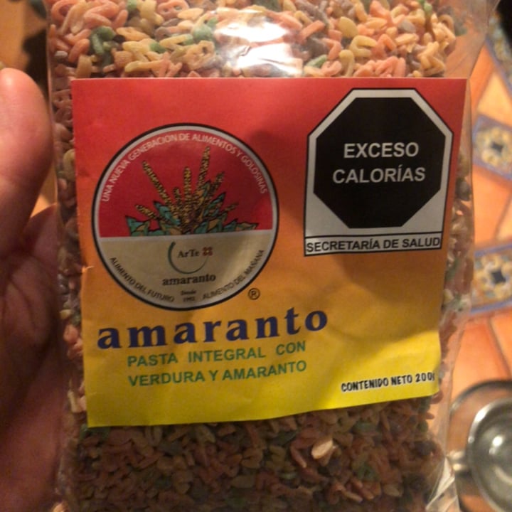 photo of ArTe amaranto Pasta Integral Con Verdura Y Amaranto shared by @marybell on  15 Dec 2023 - review
