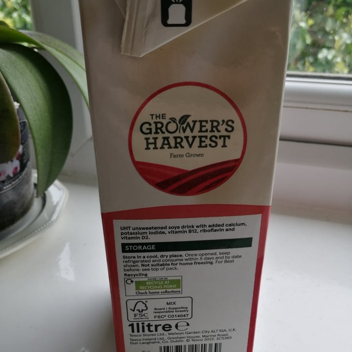 photo of The Grower’s Harvest Soya drink unsweetened shared by @veganty on  18 Apr 2024 - review