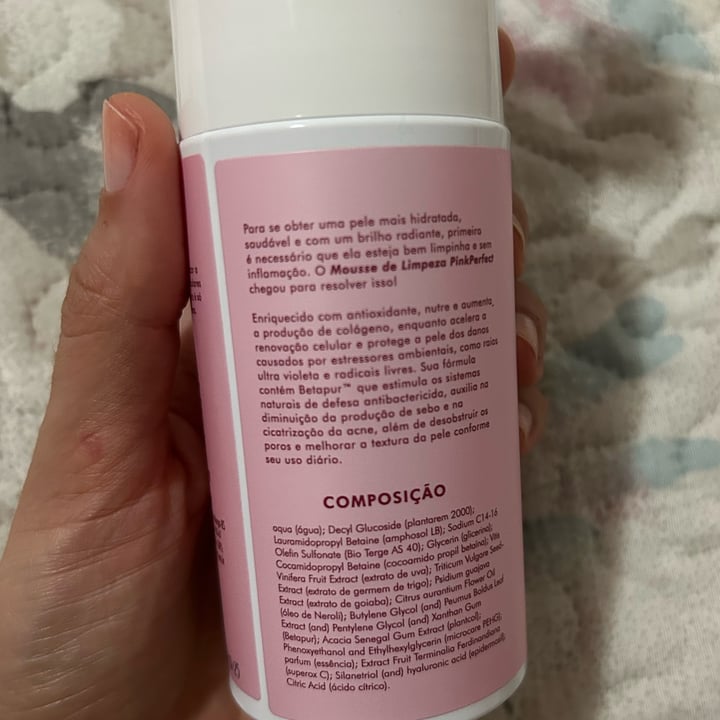 photo of Pink perfect Mousse De Limpeza Facial shared by @zcr on  12 Jan 2024 - review