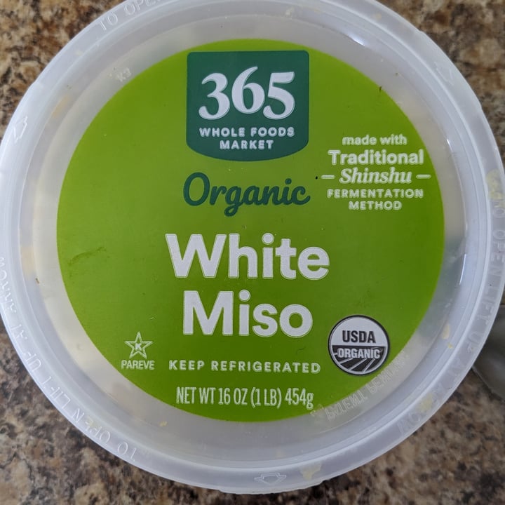 photo of 365 Whole Foods Market organic white miso shared by @theveganfeast on  17 Jan 2024 - review