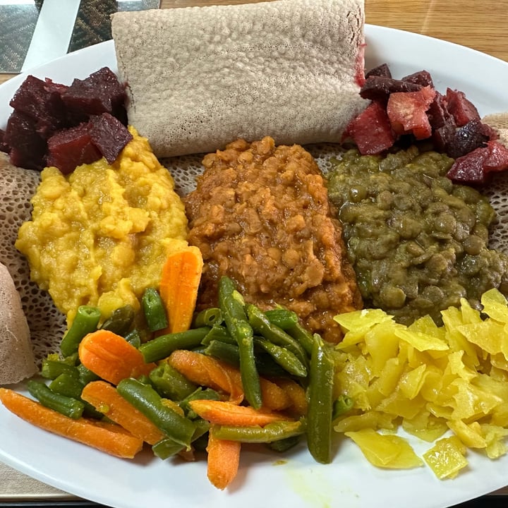 photo of Awash Ethiopian Cuisine Vegetarian Combo shared by @goodsproutrescue on  06 Apr 2024 - review
