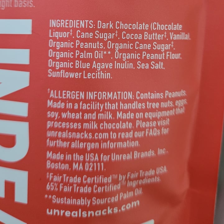 photo of UNREAL Dark Chocolate Peanut Butter Cups shared by @yourfriendjen on  15 Aug 2025 - review
