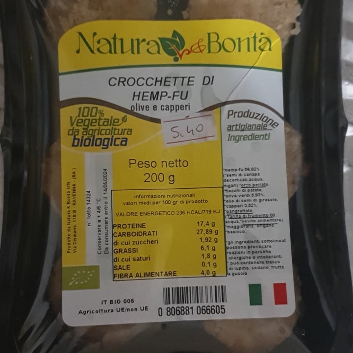 photo of Natura e bontà crocchette di hemp-fu shared by @francescarest on  11 Apr 2024 - review