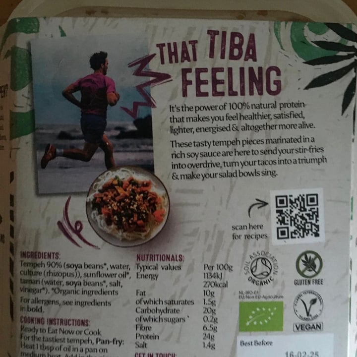 photo of Tiba tempeh soy marinated pieces shared by @salsedine on  06 Apr 2025 - review