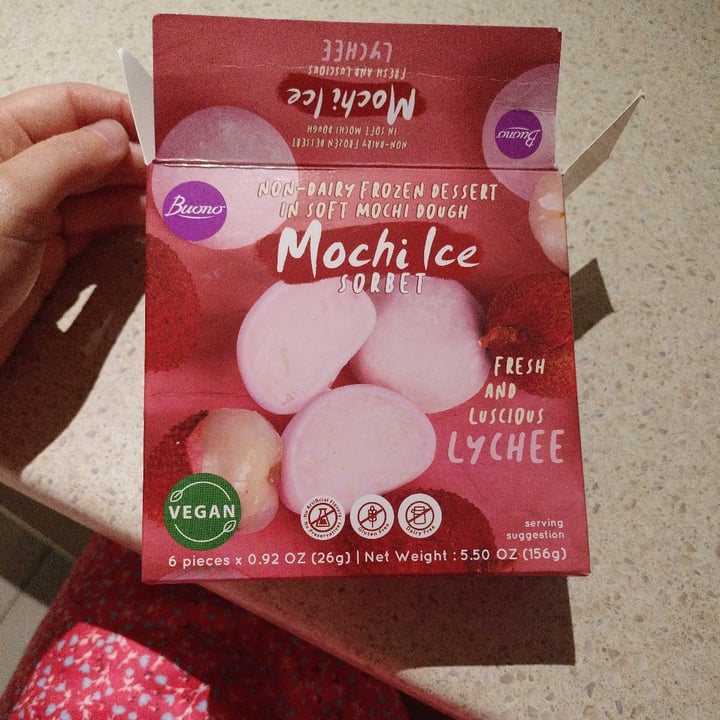 photo of Buono Buono Mochi Ice Lychee Flavor shared by @monaperry on  13 Nov 2023 - review