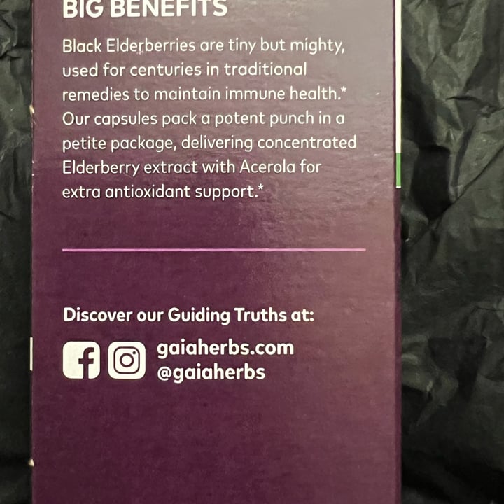 photo of Gaia herbs Black Elderberry shared by @chefchrissy68 on  20 Apr 2025 - review
