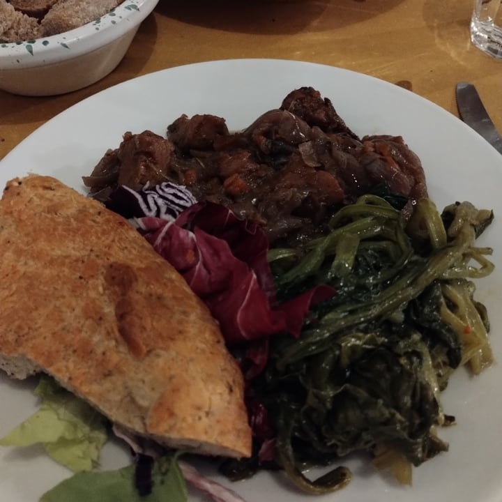 photo of Il Vegetariano Stracotto di seitan con erbe miste e schiacciata ai semi shared by @iridedor on  17 May 2024 - review