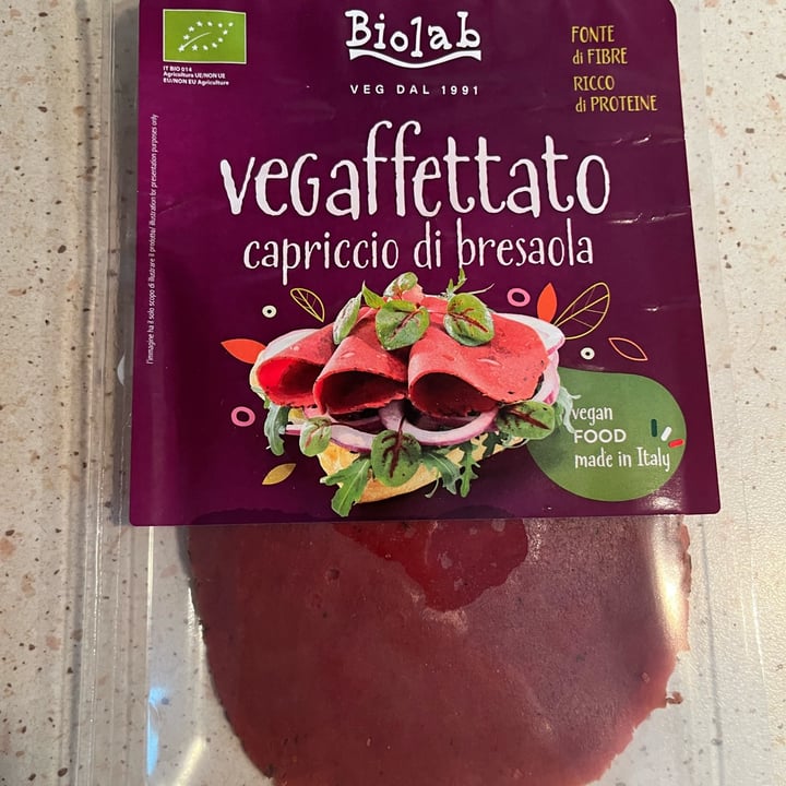 photo of Biolab Vegaffettato carpaccio di bresaola shared by @itsfrannie on  12 Sep 2023 - review