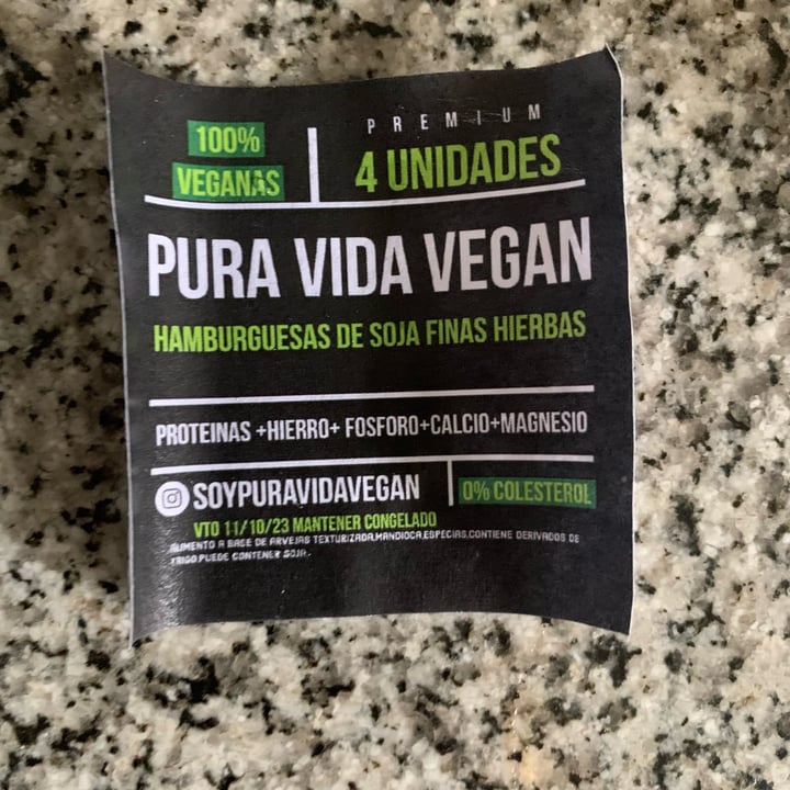 photo of Pura vida vegan Hamburguesas de soja finas hierbas shared by @naleuem on  23 Sep 2023 - review