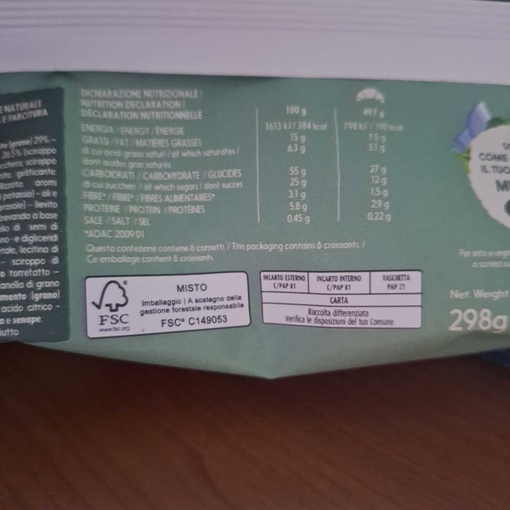 photo of Misura 6 cornetti sciroppo d’acero e cereali shared by @patrix1201 on  03 Jun 2025 - review