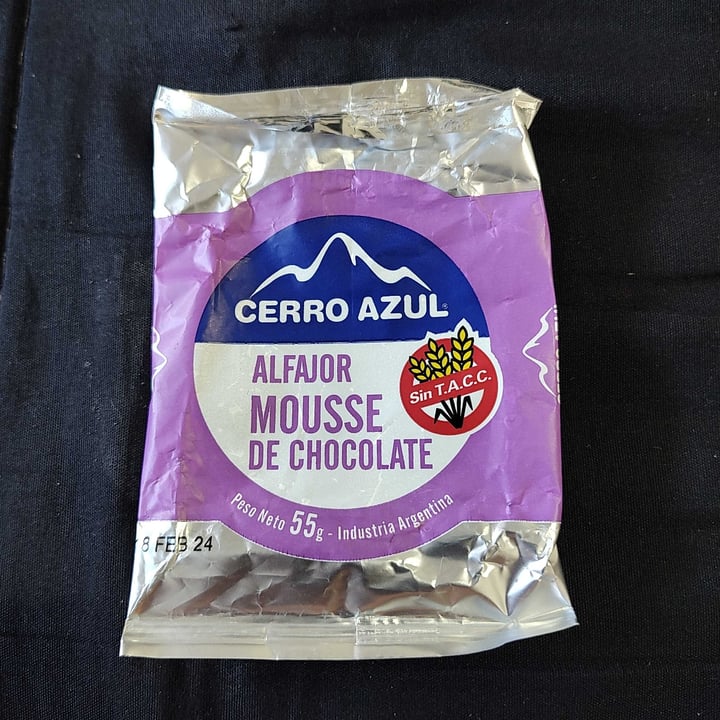 photo of Cerro Azul Alfajor con Mousse de Chocolate shared by @sigrid98 on  20 Feb 2024 - review