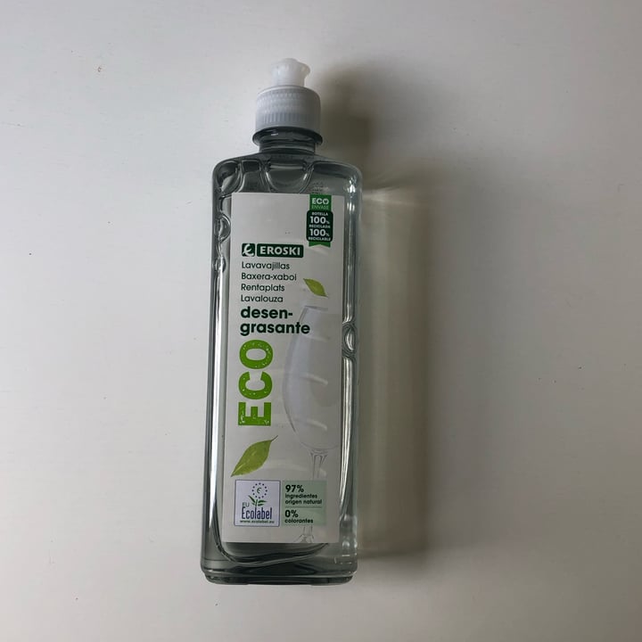 photo of Eroski eco lavavajillas desengrasante shared by @tomatoandpotatovegan on  29 Mar 2025 - review