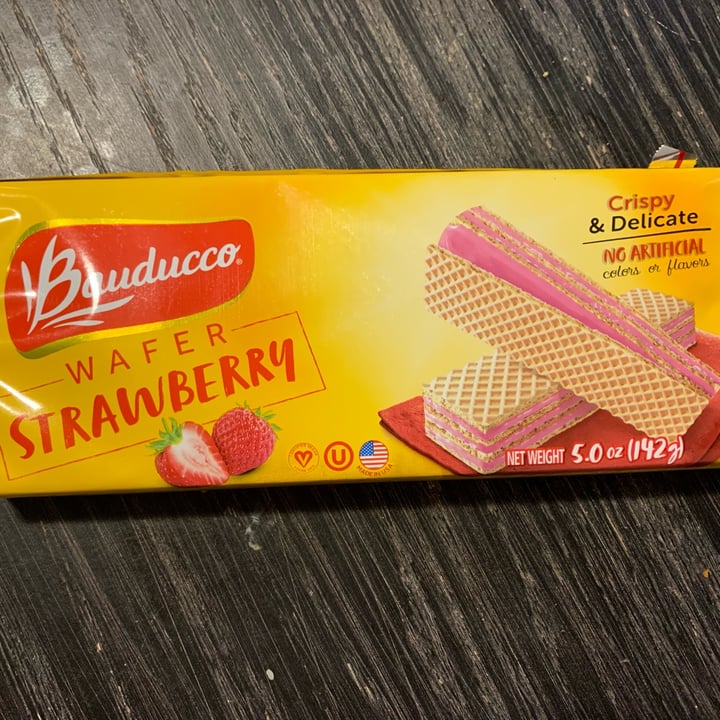 photo of Bauducco wafer strawberry shared by @friendlyvegan on  12 Jan 2024 - review