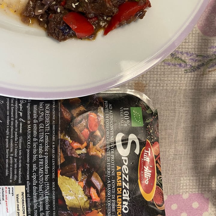 photo of TUTT' ALTRO Alimento Amico Spezzatino a base di Lenticchie shared by @ilflaa on  16 Feb 2024 - review