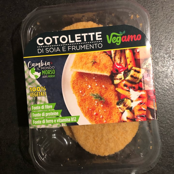 photo of Vegamo Cotolette di soia e frumento shared by @glottaveg93 on  13 Nov 2023 - review