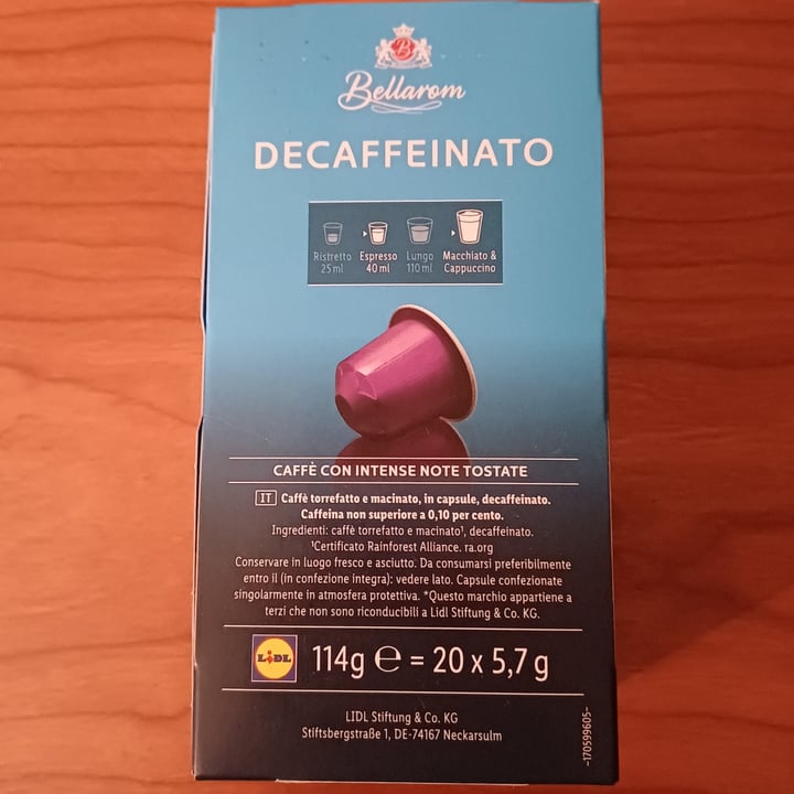 photo of Bellarom Capsule compatibili - Decaffeinato shared by @miocillo0 on  08 Oct 2025 - review