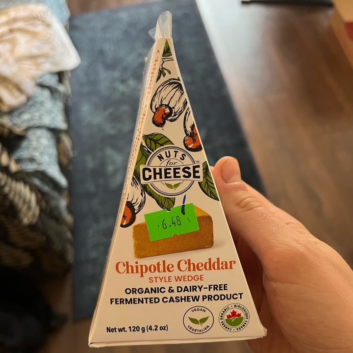 photo of Nuts For Cheese Chipotle Cheddar Cashew Cheese shared by @domcsiwill on  05 Oct 2024 - review