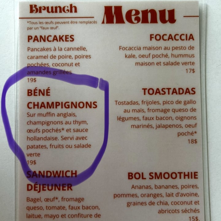 photo of Café Frida Béné champignon shared by @maryanarch on  14 Jul 2025 - review