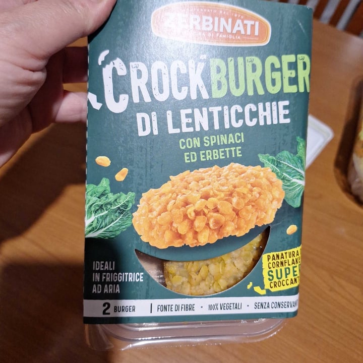 photo of Zerbinati Crockburger Di Lenticchie Con Spinaci Ed Erbette shared by @patrix1201 on  16 Jun 2025 - review