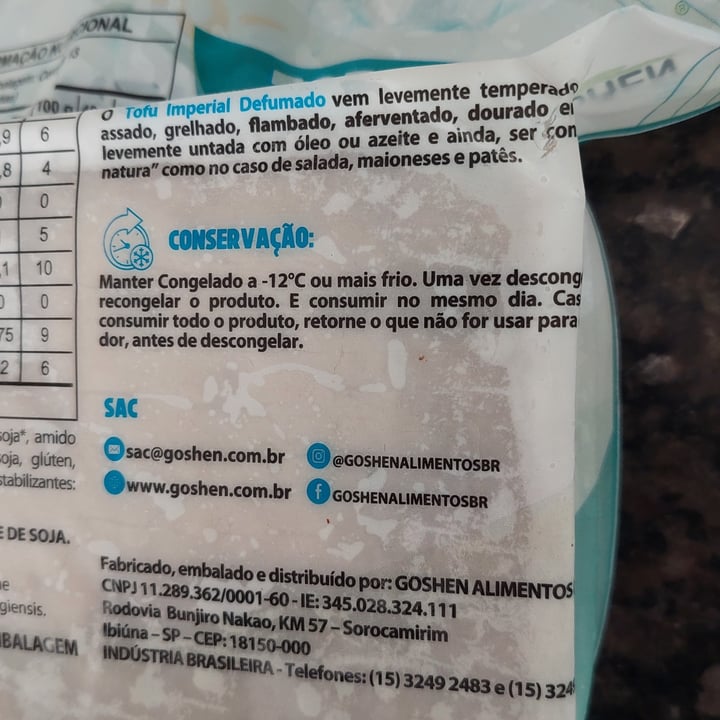 photo of Goshen Vegges Tofu  Imperial Defumado shared by @jcasati on  02 Oct 2025 - review