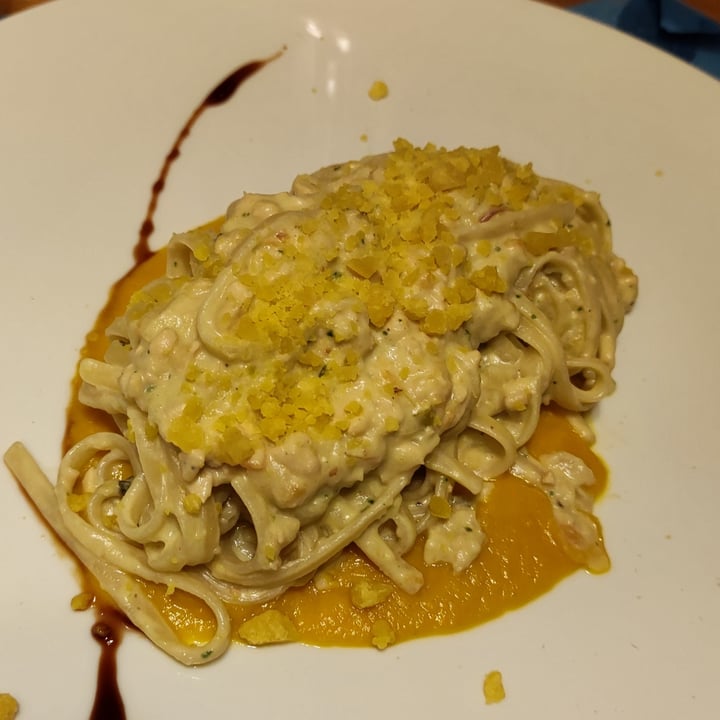 photo of Ristorante La Casina di Alice spaghettoni al ragù bianco di tempeh marinato shared by @user123987 on  15 Feb 2024 - review