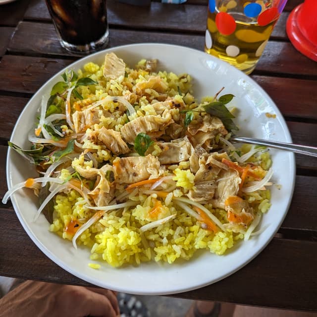 Photo of the dish “Cơm Gà, Vegan Chicken Rice”