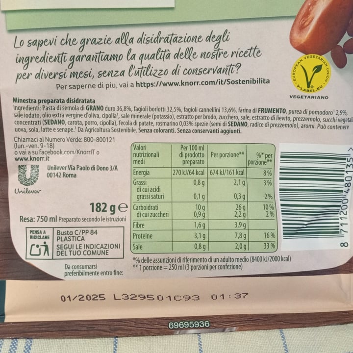 photo of Knorr Pasta e fagioli shared by @marta1977 on  27 Apr 2024 - review