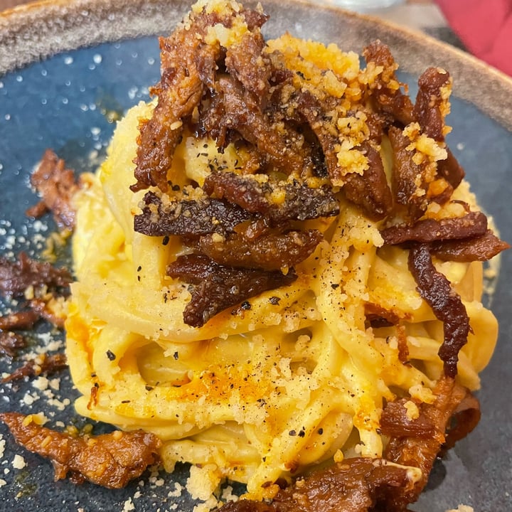 photo of Rifugio Romano Spaghetti alla Carbonara vegan shared by @elevandi on  18 Apr 2024 - review