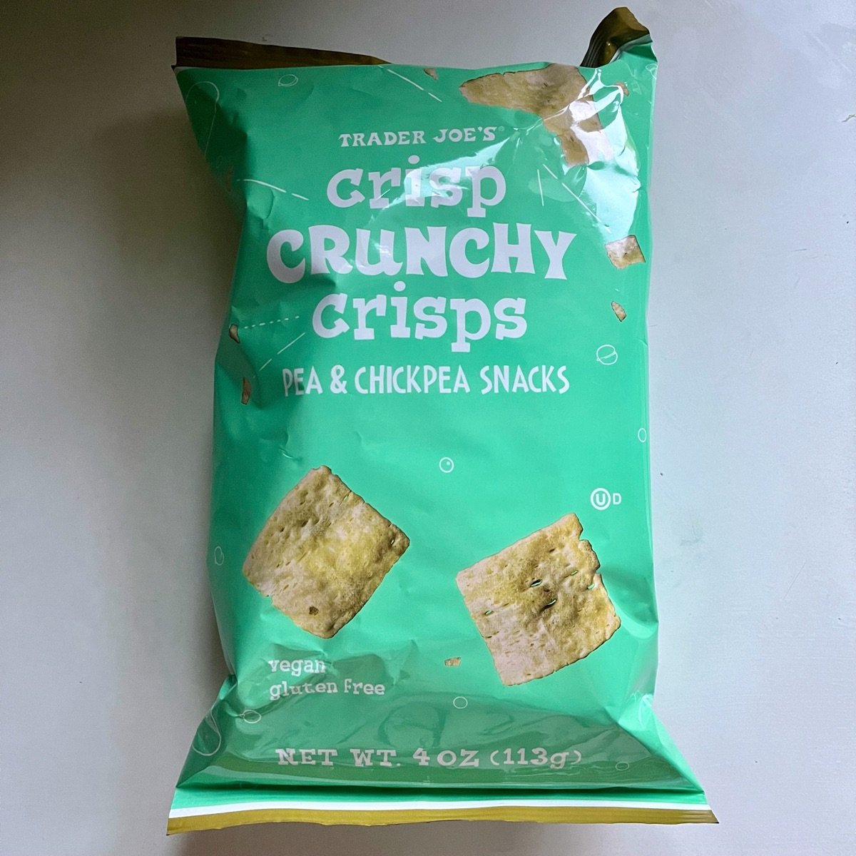 Trader Joe's Crisp Crunchy Crisps Pea & Chickpea Snacks Reviews abillion