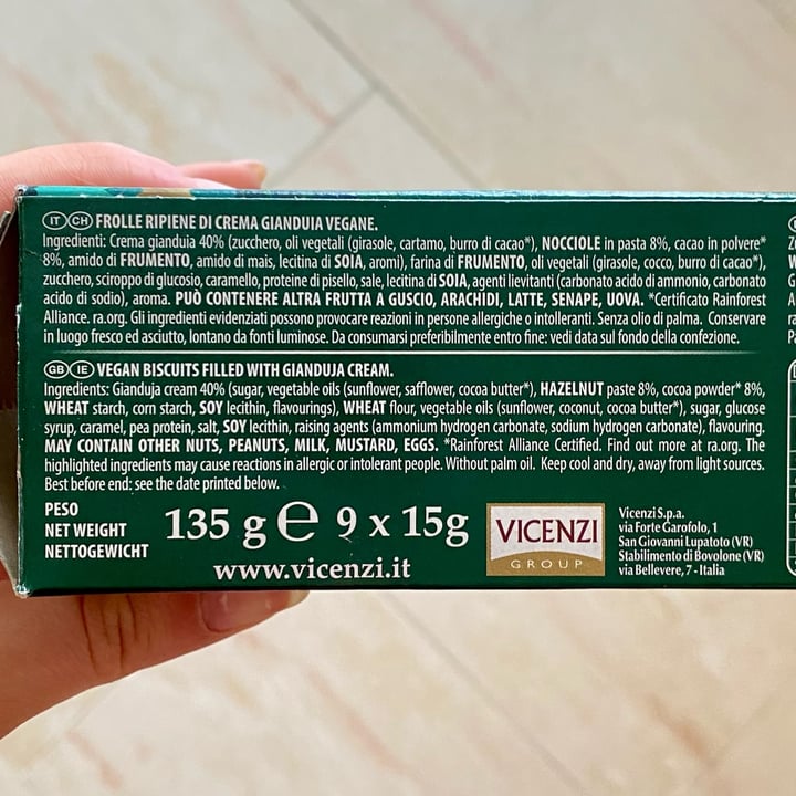 photo of Grisbí Vegan Gianduia shared by @tsarinaveg on  20 Apr 2024 - review