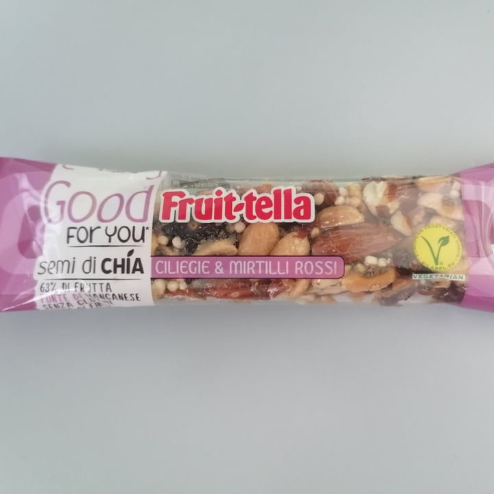 photo of Fruittella, good for you. Barretta semi di chia, ciliegie e mirtilli rossi shared by @lacla2022 on  01 Sep 2024 - review