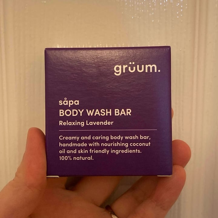 photo of Grüum såpa (Body Wash Bar), Relaxing Lavender shared by @verypotato on  30 Nov 2023 - review