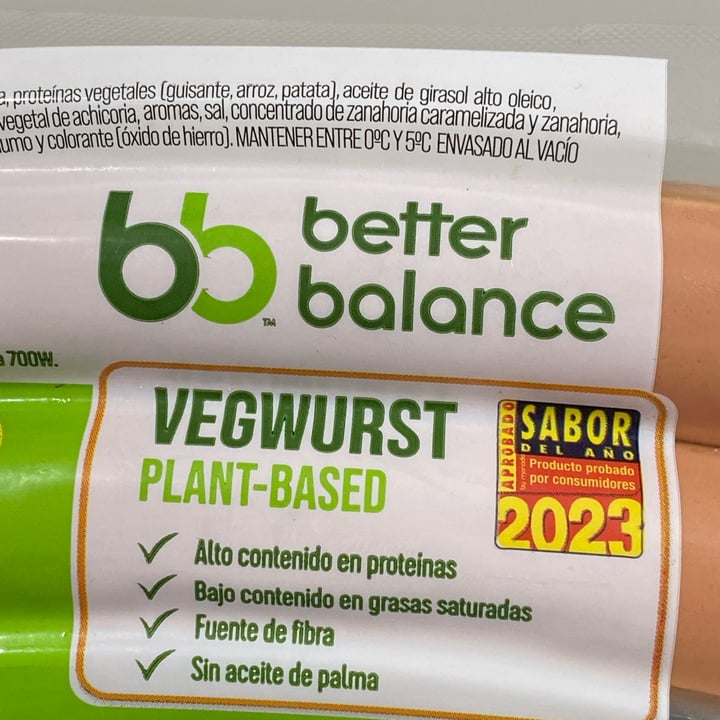 photo of better balance Vegwurst plant based shared by @lauratorrico on  24 May 2024 - review