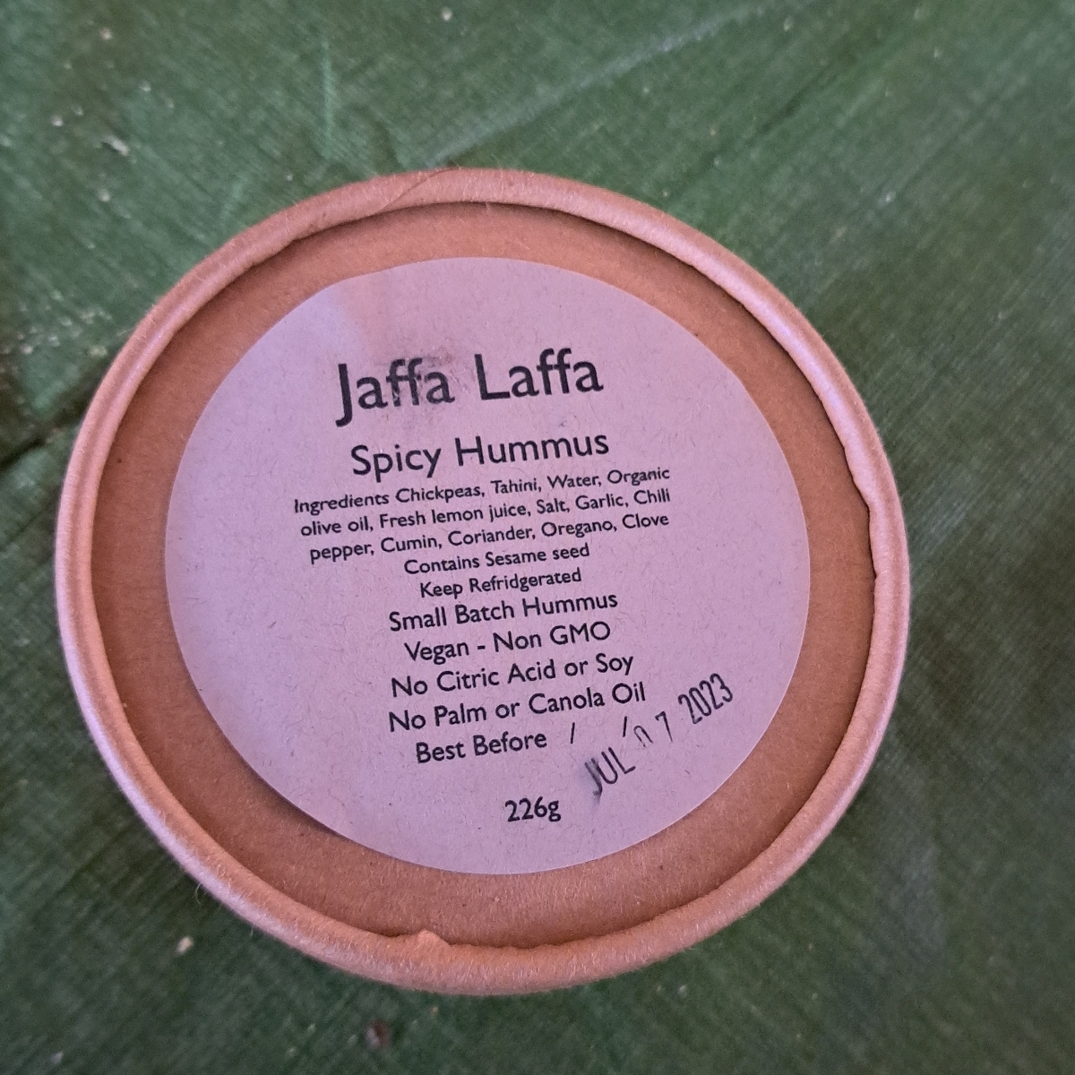 Jaffa Laffa Spicy Hummus Reviews abillion