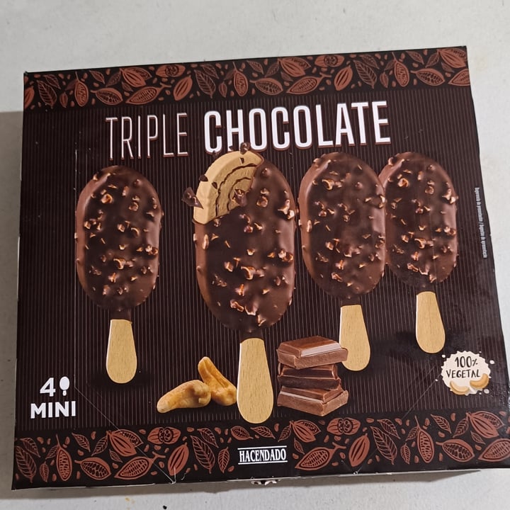photo of Hacendado helado triple chocolate shared by @ecoilogic on  01 Oct 2024 - review
