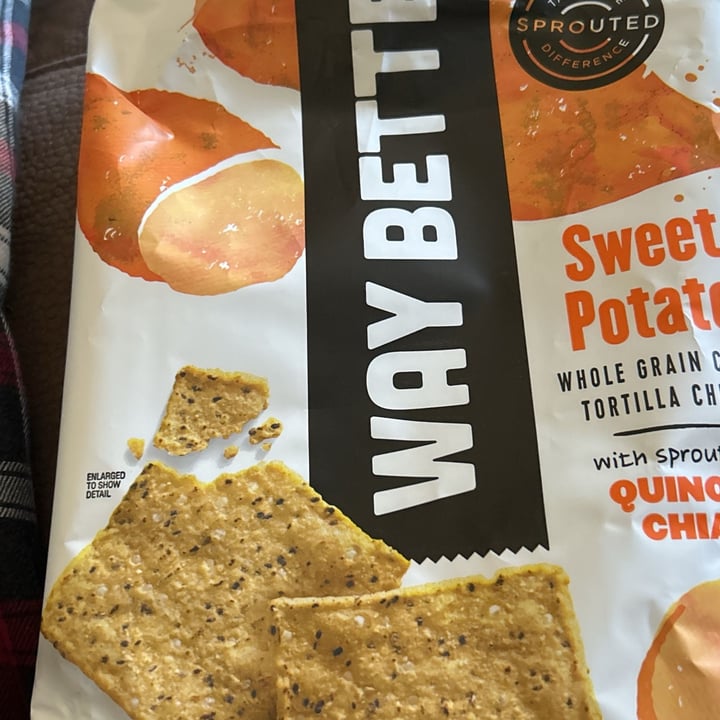photo of Way Better Snacks Sweet Potato Whole Grain Corn Tortilla Chips shared by @justaveg on  21 Mar 2024 - review