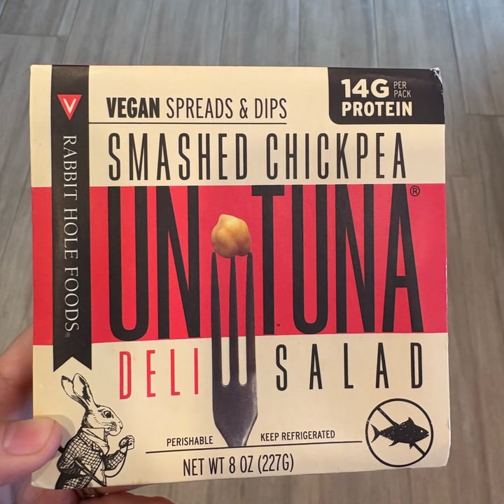 photo of Rabbit hole foods Smashed Chickpea Untuna Deli Salad shared by @ashtothexo on  03 Feb 2025 - review
