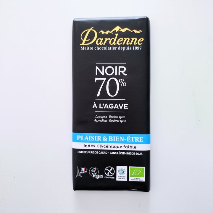 photo of Dardenne Chocolat Noir 70% à l’Agave shared by @giusvisions on  07 Mar 2024 - review