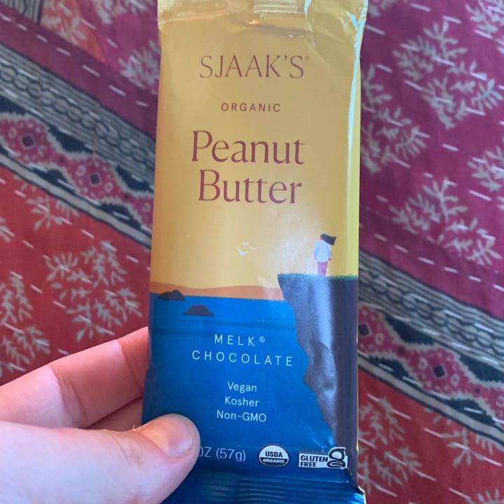 photo of Sjaak’s Organic Chocolates Peanut Butter Melk Chocolate shared by @jamiemcgill on  18 Aug 2023 - review