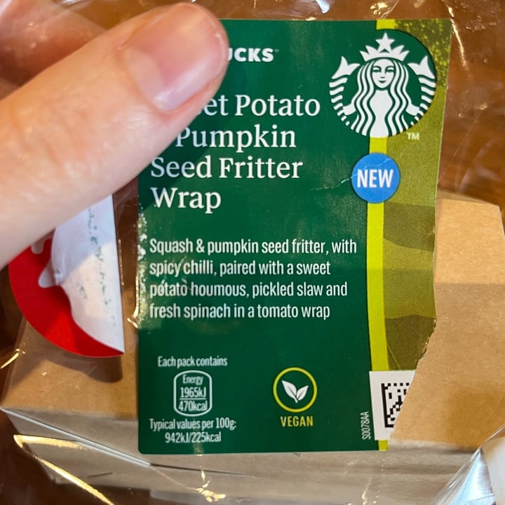 photo of Starbucks Coffee Sweet Potato and Pumkpin Seed Fritter Wrap shared by @ameriamber on  11 Sep 2023 - review