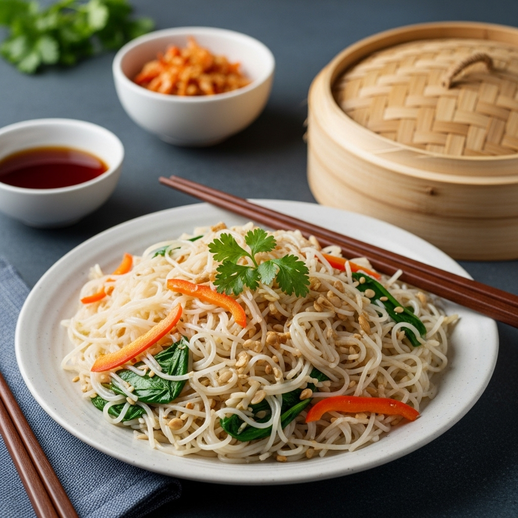 Steamed Vegan Rice Vermicelli - Ready to Serve